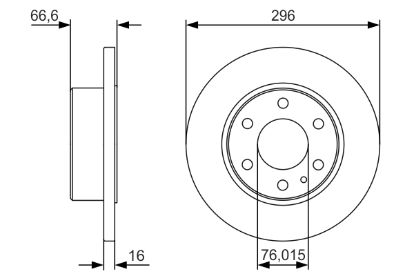 BOSCH 0 986 479 V17 Brake Disc