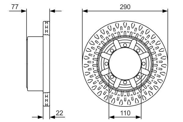 BOSCH 0 986 479 V18 Brake Disc