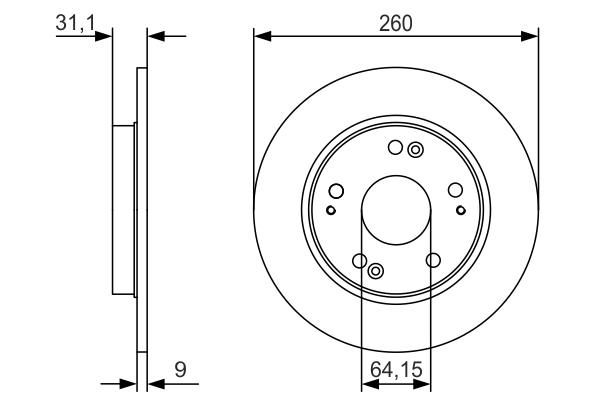 BOSCH 0 986 479 V21 Brake Disc