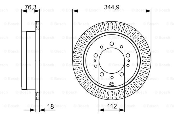 BOSCH 0 986 479 V83 Brake Disc