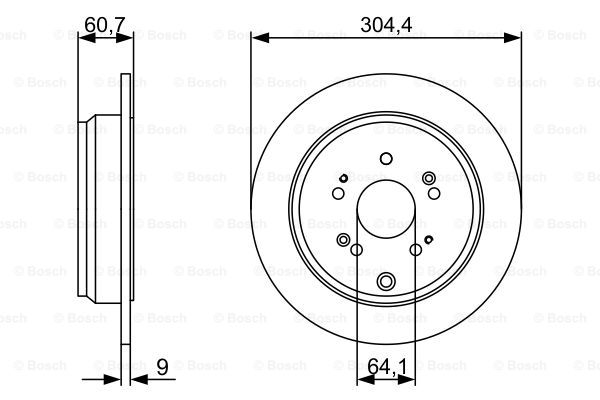 BOSCH 0 986 479 V84 Brake Disc