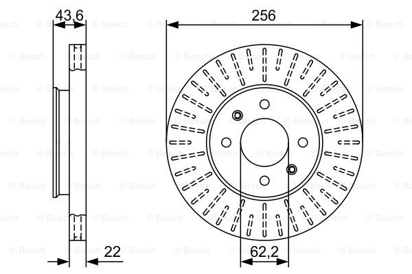 BOSCH 0 986 479 V96 Brake Disc