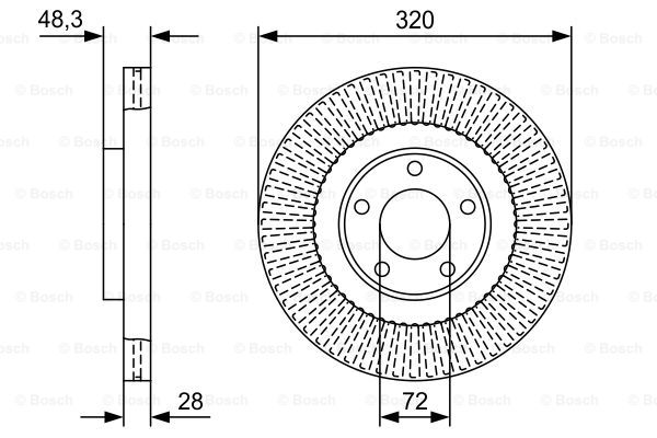 BOSCH 0 986 479 W04 Brake Disc