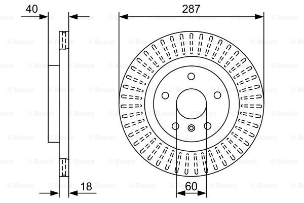 BOSCH 0 986 479 W09 Brake Disc