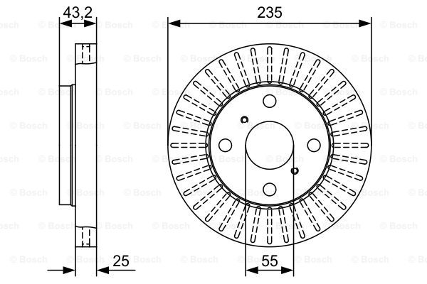 BOSCH 0 986 479 W10 Brake Disc