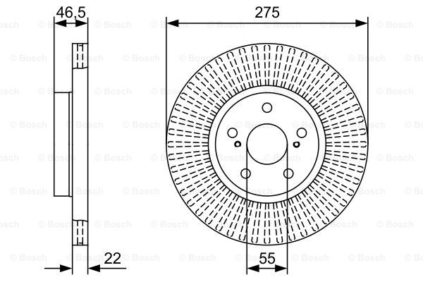 BOSCH 0 986 479 W13 Brake Disc