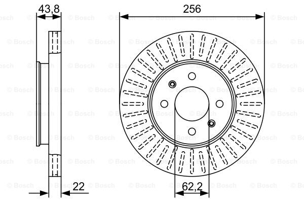 BOSCH 0 986 479 W21 Brake Disc