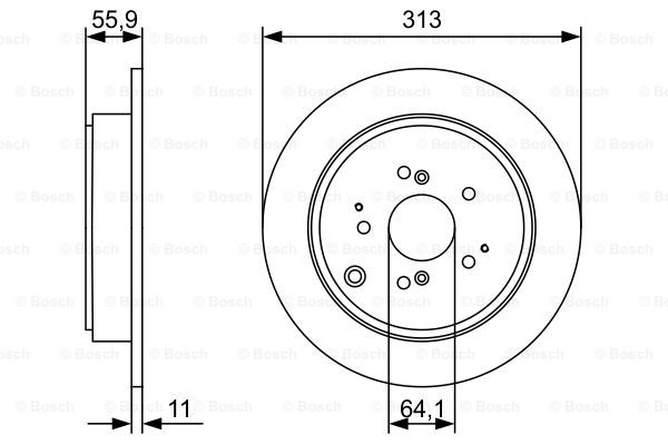 BOSCH 0 986 479 W23 Brake Disc