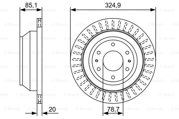 BOSCH 0 986 479 W24 Brake Disc