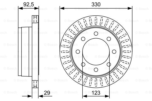 BOSCH 0 986 479 W25 Brake Disc