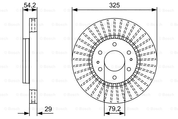 BOSCH 0 986 479 W37 Brake Disc