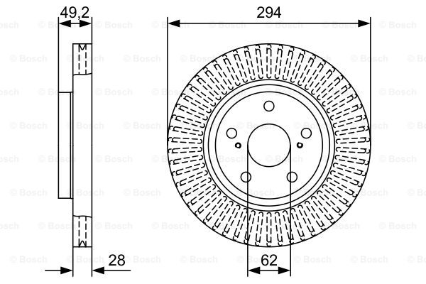 BOSCH 0 986 479 W40 Brake Disc