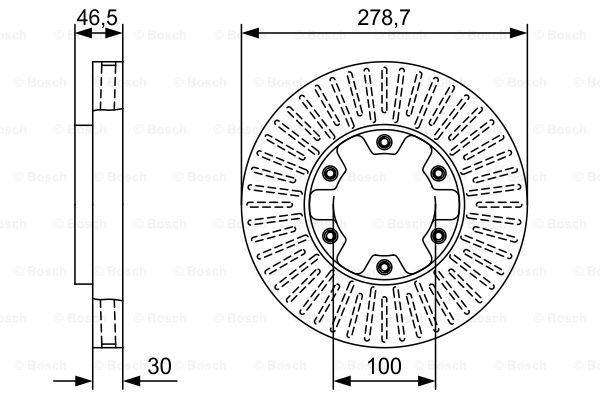 BOSCH 0 986 479 W44 Brake Disc