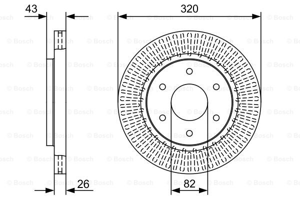 BOSCH 0 986 479 W45 Brake Disc