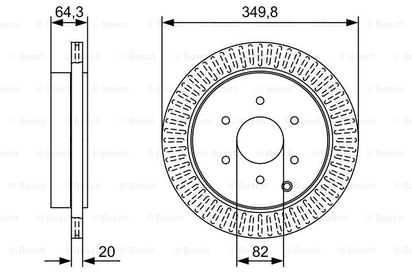 BOSCH 0 986 479 W46 Brake Disc