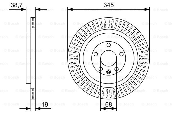 BOSCH 0 986 479 W54 Brake Disc