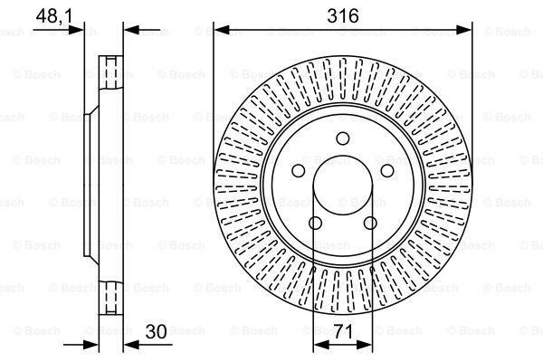 BOSCH 0 986 479 W55 Brake Disc