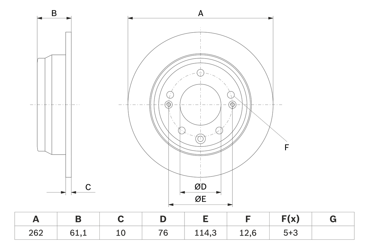 BOSCH 0 986 479 W64 Discofreno