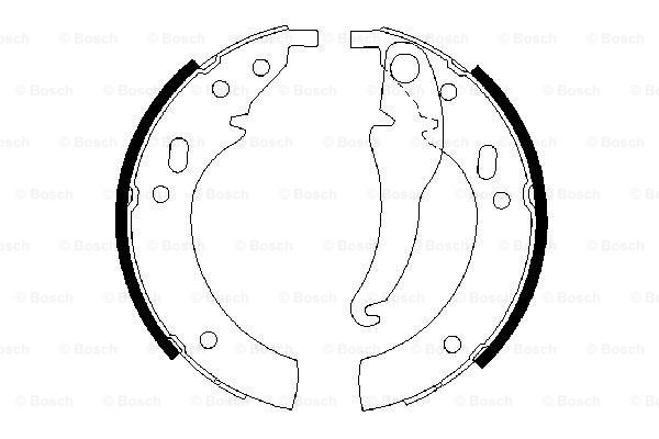 BOSCH 0 986 487 012 Kit ganasce freno-Kit ganasce freno-Ricambi Euro