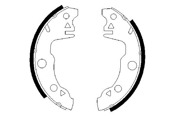 BOSCH 0 986 487 020 Bremsbackensatz