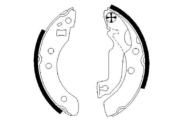 BOSCH 0 986 487 133 Bremsbackensatz