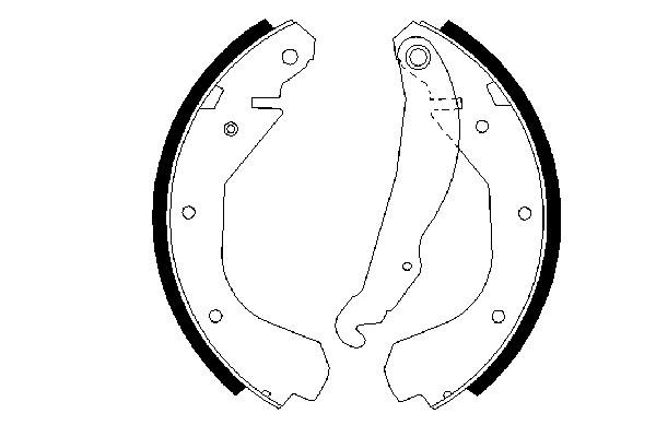 BOSCH 0 986 487 199 Bremsbackensatz