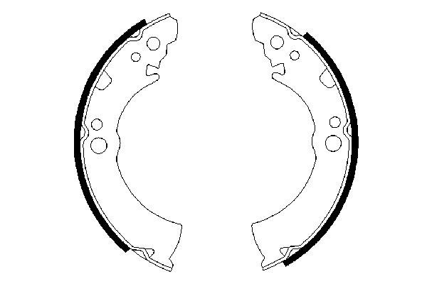 BOSCH 0 986 487 206 Bremsbackensatz
