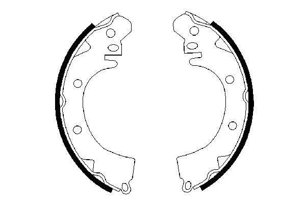 BOSCH 0 986 487 208 Bremsbackensatz