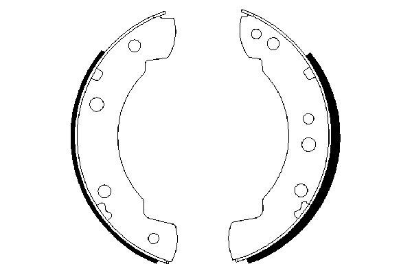 BOSCH 0 986 487 232 Bremsbackensatz