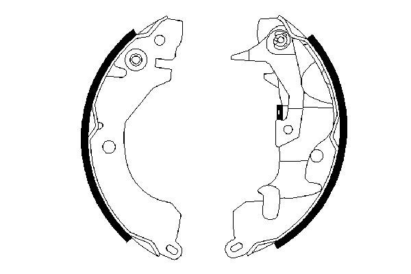BOSCH 0 986 487 260 Bremsbackensatz