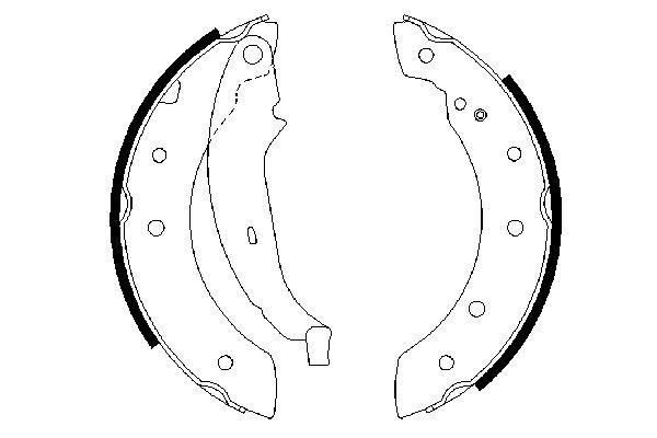 BOSCH 0 986 487 266 Bremsbackensatz