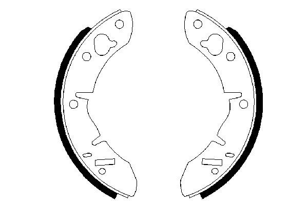 BOSCH 0 986 487 273 Bremsbackensatz