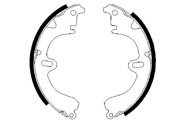 BOSCH 0 986 487 277 Bremsbackensatz