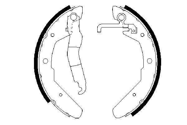 BOSCH 0 986 487 279 Bremsbackensatz