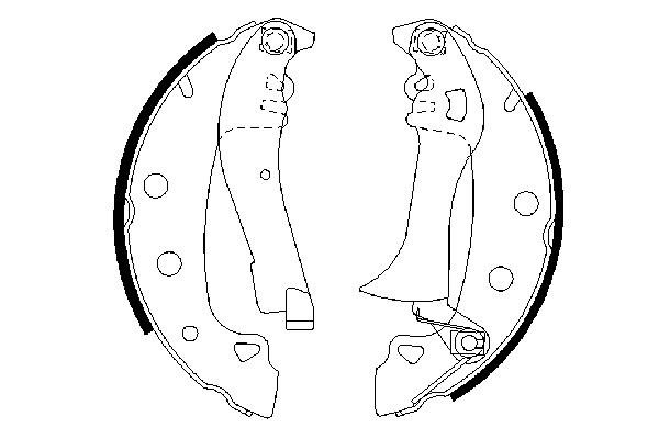 BOSCH 0 986 487 285 Bremsbackensatz