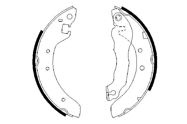 BOSCH 0 986 487 299 Bremsbackensatz