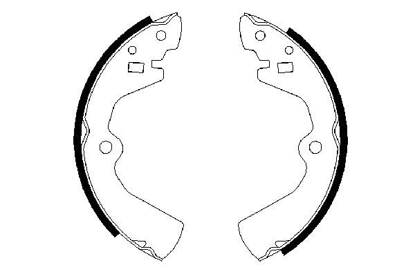 BOSCH 0 986 487 300 Bremsbackensatz