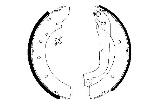 BOSCH 0 986 487 313 Bremsbackensatz