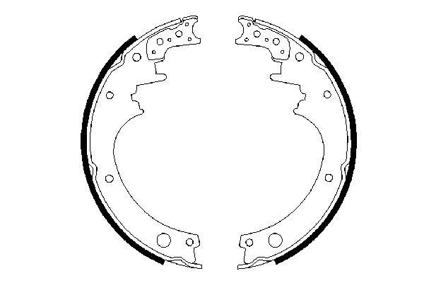 BOSCH 0 986 487 316 Bremsbackensatz