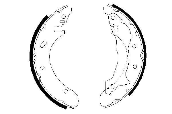 BOSCH 0 986 487 330 Bremsbackensatz