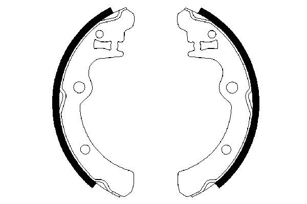 BOSCH 0 986 487 343 Bremsbackensatz