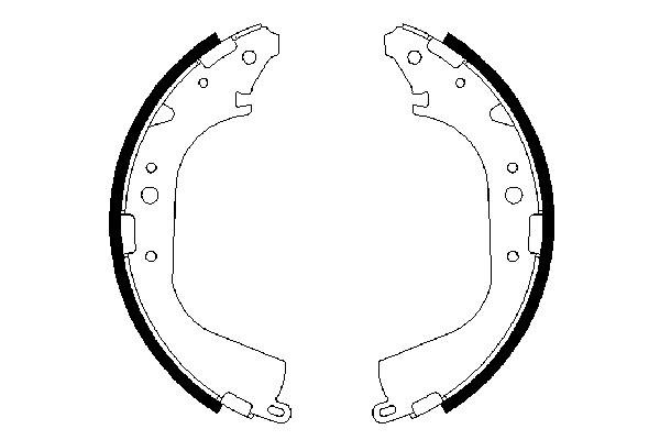 BOSCH 0 986 487 354 Bremsbackensatz