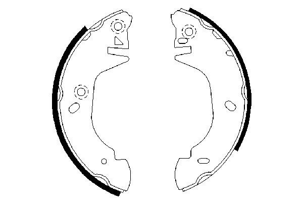 BOSCH 0 986 487 358 Bremsbackensatz