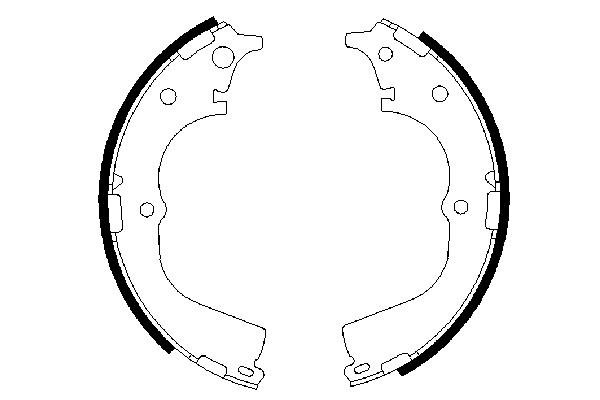 BOSCH 0 986 487 361 Bremsbackensatz