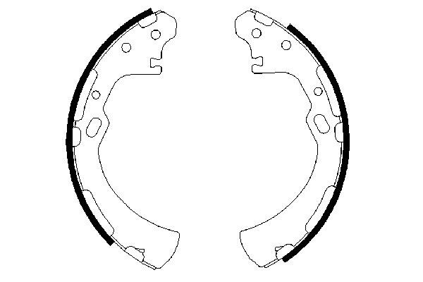 BOSCH 0 986 487 369 Bremsbackensatz