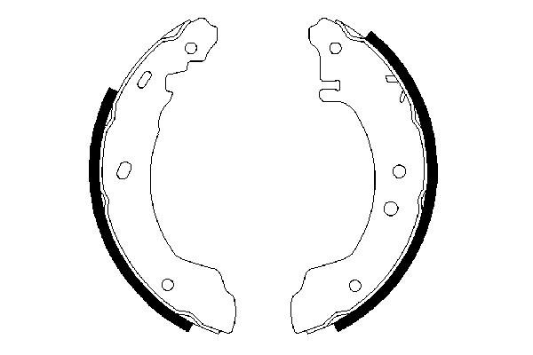 BOSCH 0 986 487 372 Bremsbackensatz