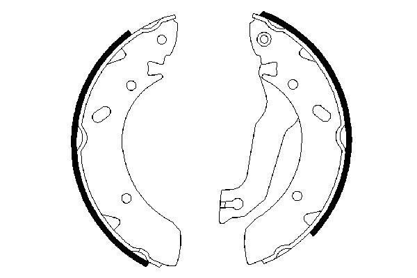 BOSCH 0 986 487 387 Bremsbackensatz