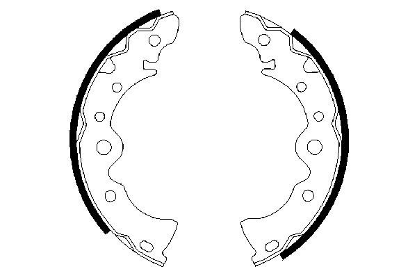 BOSCH 0 986 487 398 Bremsbackensatz