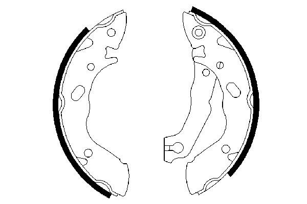 BOSCH 0 986 487 400 Bremsbackensatz