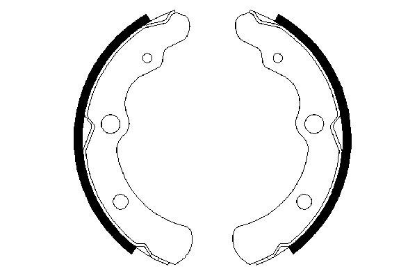 BOSCH 0 986 487 442 Bremsbackensatz